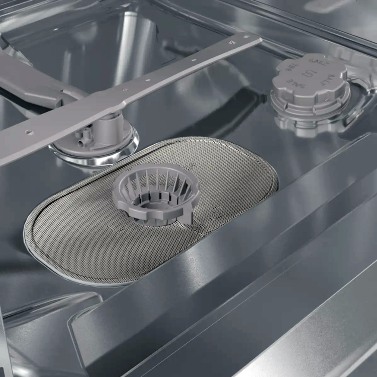 Hisense Hi4 Integrated Dishwasher - Auto Dry D-Rated Silver control panel