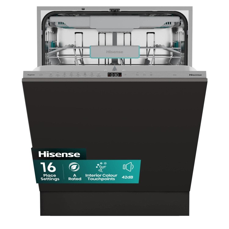 Hisense Integrated Dishwasher - Smart Wi-Fi A-Rated Silver control panel