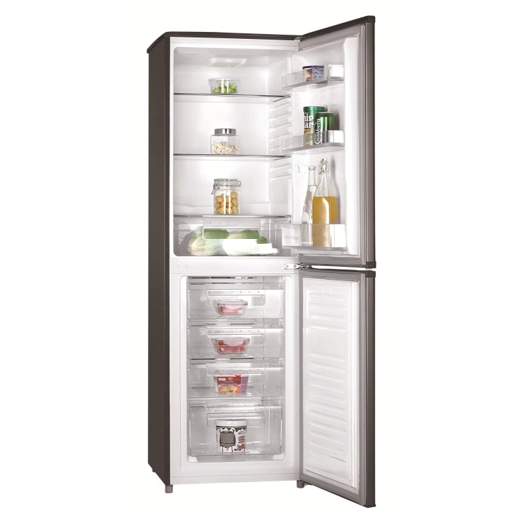 Hoover HVBF5172BHK Frost Free 55cm Freestanding Fridge Freezer Black