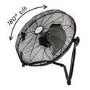 Refurbished electriQ 18 Inch High Velocity Floor Fan - Black