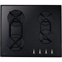 HVG621BL CDA 60cm 4 Burner Gas Hob - Black Glass