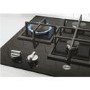 Refurbished Hoover HVG6DK3B 60cm Gas on Glass 4 Burner Gas Hob Black