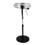 Refurbished electriQ 16 Inch High velocity Pedestal Fan with adjustable Stand - Black and Chrome
