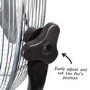 Refurbished electriQ 20" High velocity Pedestal Fan with adjustable Stand Chrome