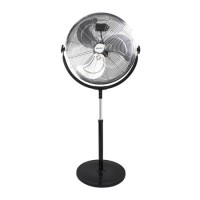electriQ 20 Inch High Velocity Pedestal Fan - Black electriQ 20 Inch High Velocity Pedestal Fan - Black