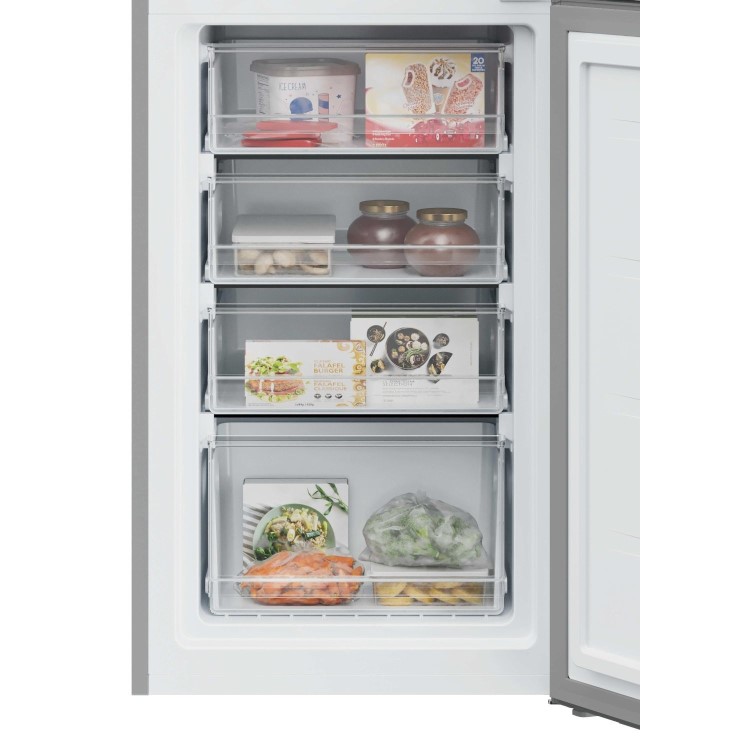 Hoover H-FRIDGE 300 252 Litre Freestanding Fridge Freezer - Stainless Steel