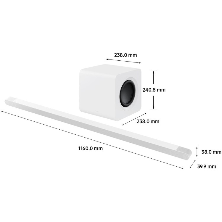Refurbished Samsung S801B 3.1.2ch Soundbar & Subwoofer