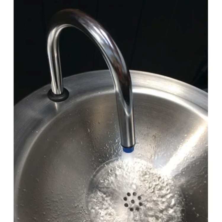 Refurbished Burco HW0110 10L Portable Hand Washing Station with Infrared Foot Sensor - Stainless Steel