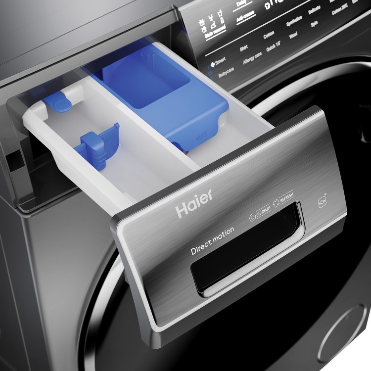 Haier 979 iPro Series 7 10kg 1400rpm Washing Machine - Graphite