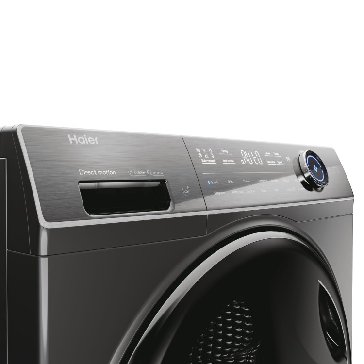 Refurbished Haier i-Pro Series 7 HW110B14979SEUUK Freestanding 11KG 1400 Spin Washing Machine Graphite
