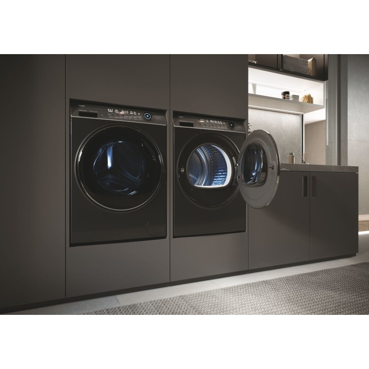 Refurbished Haier i-Pro Series 7 HW110B14979SEUUK Freestanding 11KG 1400 Spin Washing Machine Graphite