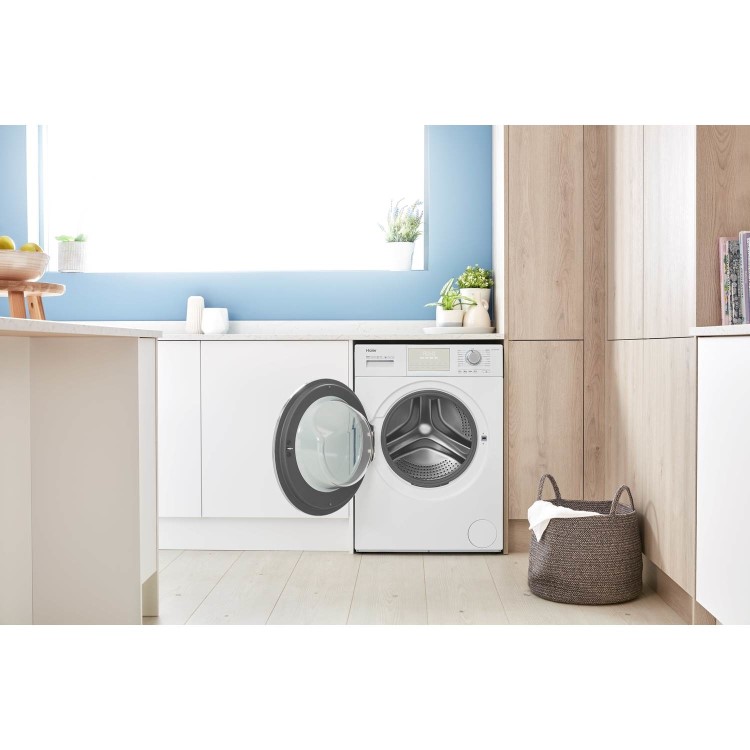 Refurbished Haier HW120-B14876 Freestanding 12KG 1400 Spin Washing Machine