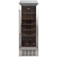 Hostess HW19MA 30cm Wide 19 Bottle Wine Cooler - Stainless Steel