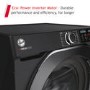 Refurbished Hoover H-Wash 500 HW410AMBCB1-80 Freestanding 10KG 1400 Spin Washing Machine Black