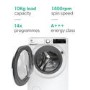 Hoover HW410AMC/1-80 H-Wash 500 10kg Freestanding Washing Machine - White
