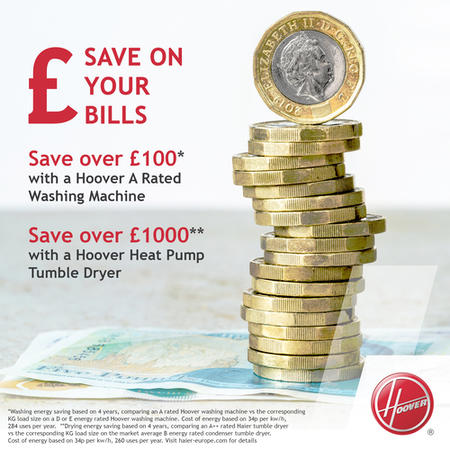 Hoover H-Wash 500 10kg Washing Machine - White