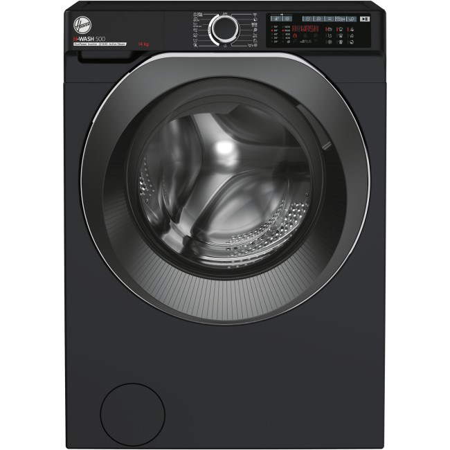 Hoover HW414AMBCB/1-80 H-Wash 500 14kg Freestanding Washing Machine - Black