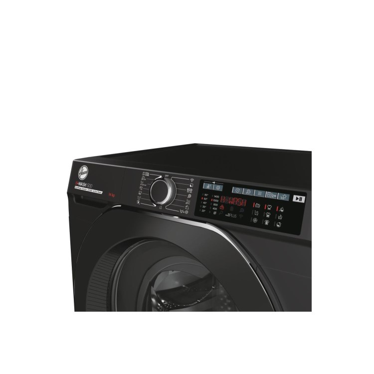 Refurbished Hoover HW414AMBCB1-80 H-Wash 500 Freestanding 14KG 1400 Spin Washing Machine Black