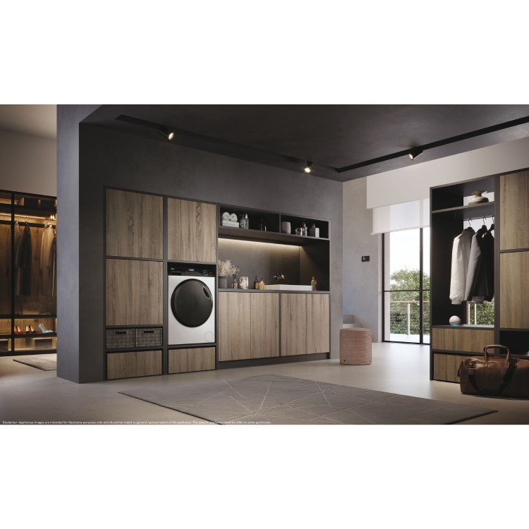 Refurbished Haier 959 iPro Series 5 HW80-B14959TU1 Freestanding 8KG 1400 Spin Washing Machine White