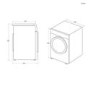 Refurbished Haier 959 iPro Series 5 9kg 1400rpm Washing Machine - White