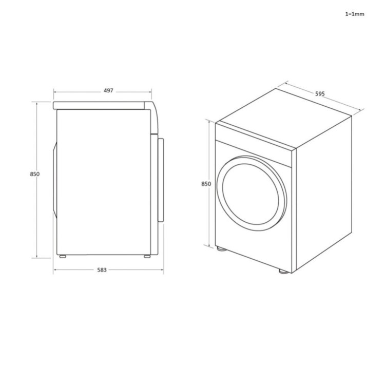 Refurbished Haier 959 iPro Series 5 9kg 1400rpm Washing Machine - White