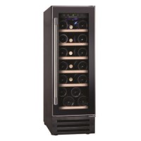 Hoover 19 Bottle Capacity Single Zone 30cm Wine Cooler - Black