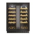 HWCB60DDUKBM/N Hoover 38 Bottle Capacity Dual Zone 60cm Freestanding Wine Cooler - Black