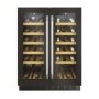 Hoover 38 Bottle Capacity Dual Zone 60cm Freestanding Wine Cooler - Black