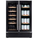HWCB60DUK/N Hoover 38 Bottle Capacity Dual Zone Wine Cooler - Black