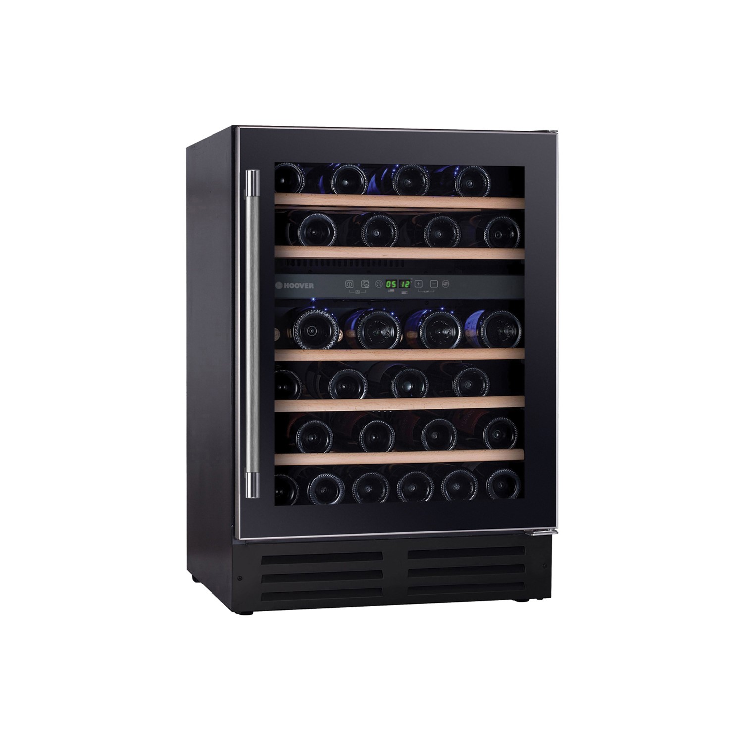 Hoover 46 BottleCapacity Dual Zone Built in Wine Cooler Black