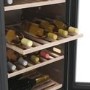 Haier 77 Bottle Capacity Dual Zone Freestanding Wine Cooler - Black
