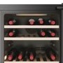 Haier 77 Bottle Capacity Dual Zone Freestanding Wine Cooler - Black
