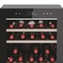 Haier 77 Bottle Capacity Dual Zone Freestanding Wine Cooler - Black