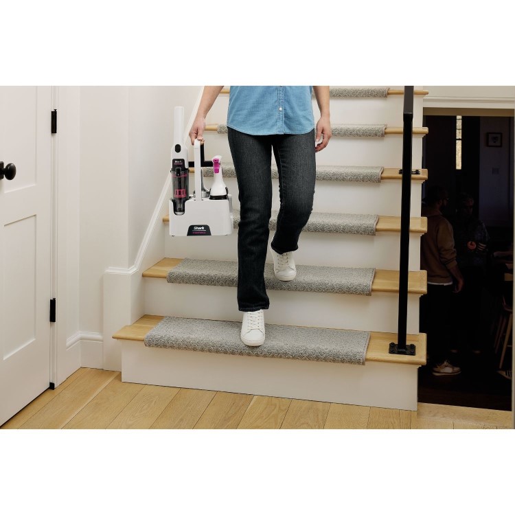 Shark HX100UKT Stainforce Cordless Handheld Vacuum Cleaner. Lightweight portable and powerful with pet hair tool