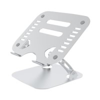 Prevo Aluminium Alloy Laptop Stand Fit Devices from 11-17 Inches Non-Slip Silicone Height and Angle Adjustable