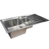 Box Opened Taylor &amp; Moore Huron 1.5 Bowl Reversible Stainless Steel Kitchen Sink