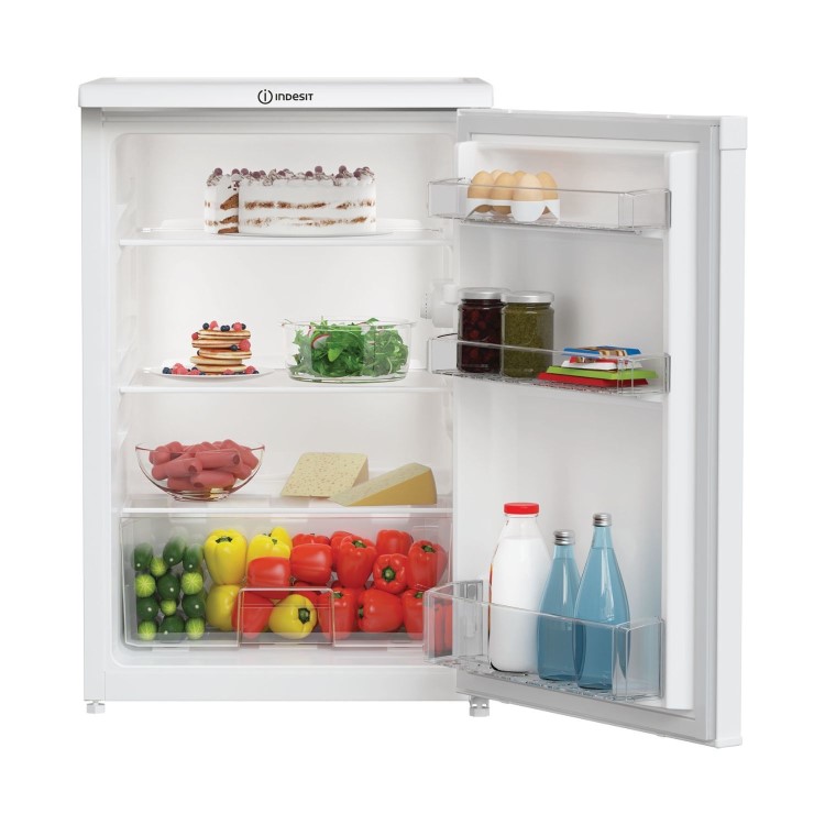 Indesit 128 Litre Freestanding Under Counter Larder Fridge - White