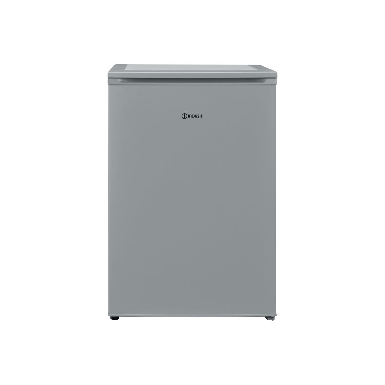 Refurbished Indesit I55VM1110SUK1 Freestanding 104 Litre Fridge Silver