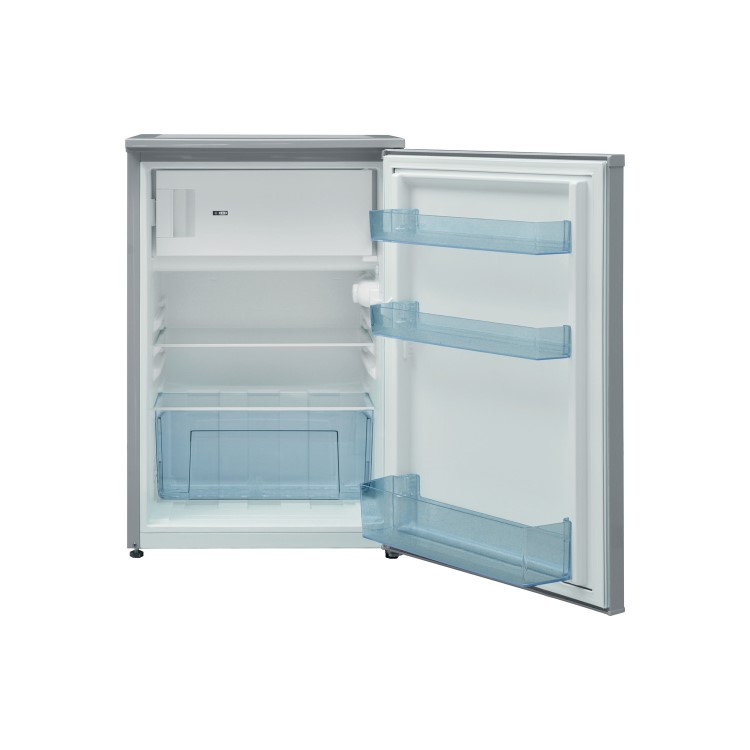 Refurbished Indesit I55VM1110SUK1 Freestanding 104 Litre Fridge Silver