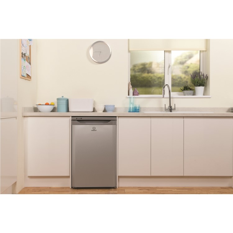 Indesit TFAA10 Upright Freestanding Fridge with Ice Box - White