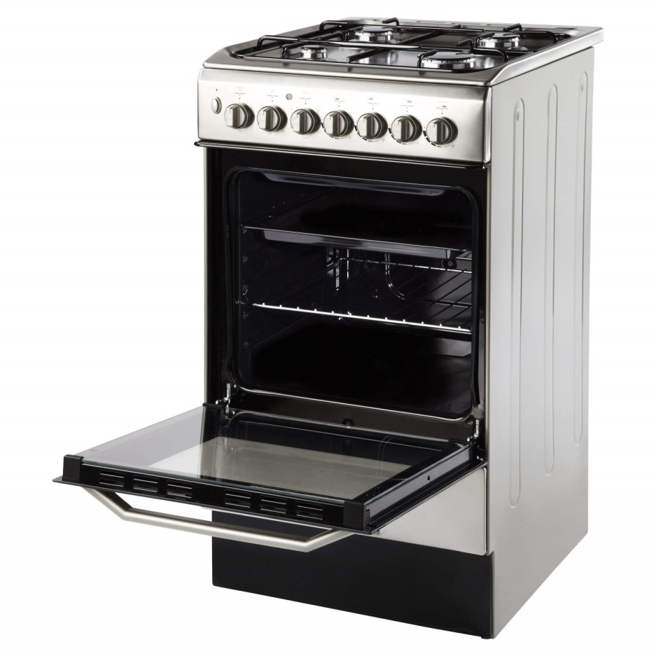 Indesit I5GSH1X 50cm Single Oven Dual Fuel Cooker Stainless Steel