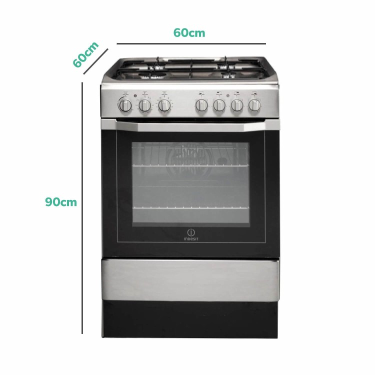 Refurbished Indesit I6G52X 60cm Single Built In Electric Oven