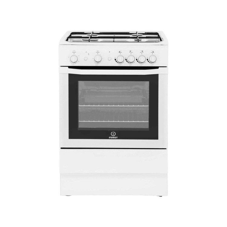 Refurbished Indesit I6GG1W 60cm Gas Cooker with Single Oven - White