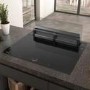 Neff N90 80cm Clear Glass Downdraft Hood - Black