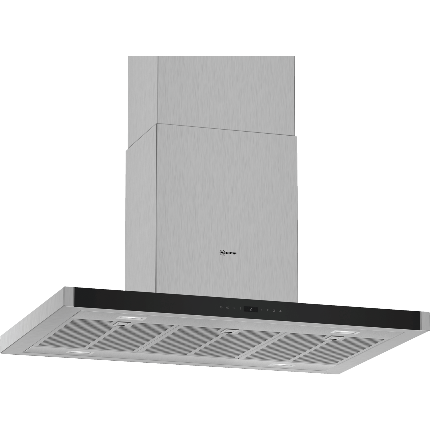 Neff N70 90cm Touch Control Island Cooker Hood - Stainless Steel