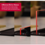 Neff N90 90cm Clear Glass Downdraft Hood - Black