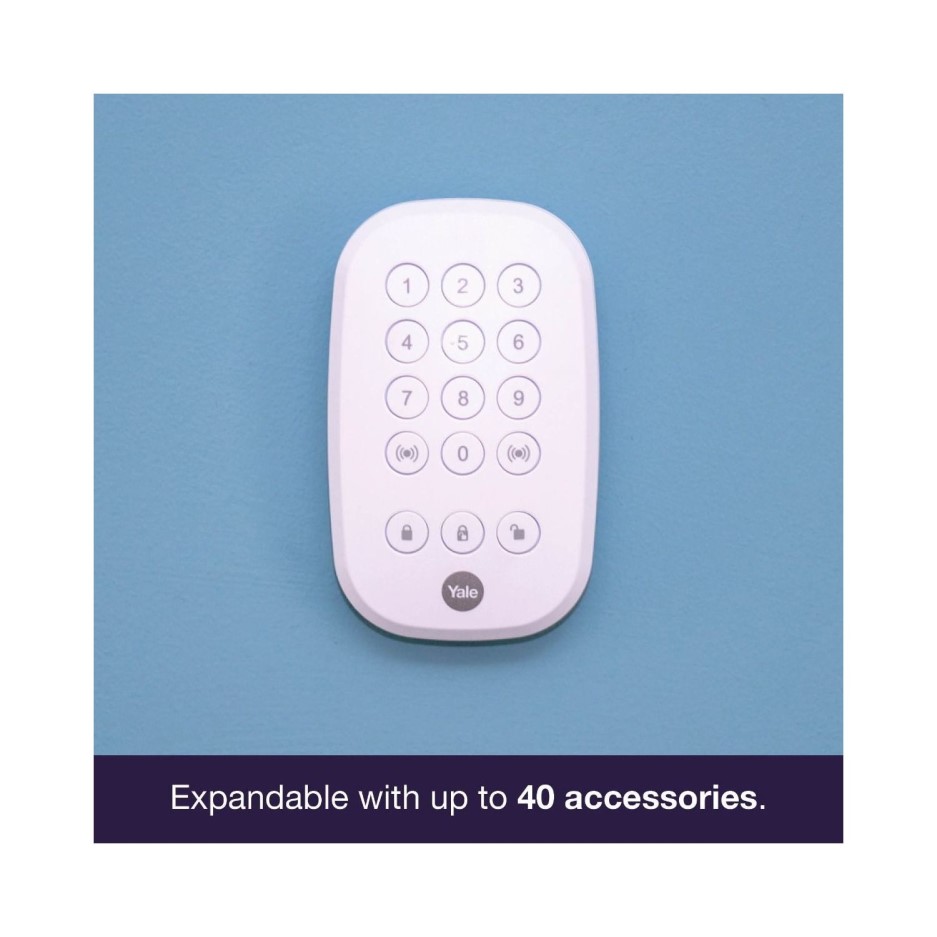 Yale Sync Smart Home Alarm Family Kit Plus works with Alexa