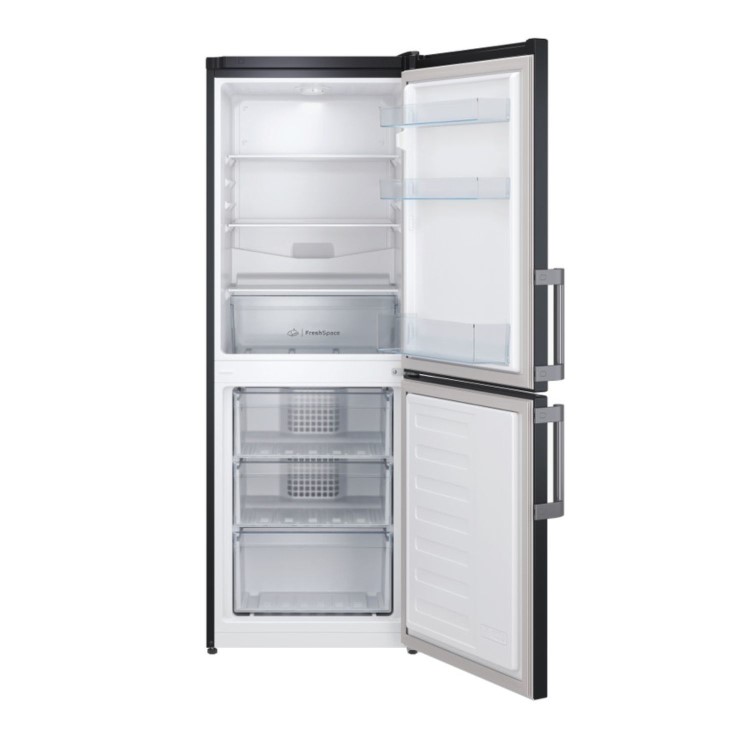 Refurbished Indesit IB55532BUK Freestanding 229 Litre 50/50 Low Frost Fridge Freezer Black