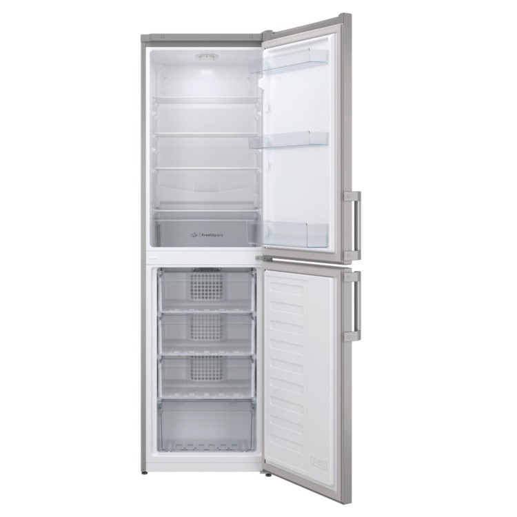 Refurbished Indesit IB55732SUK Freestanding 287 Litre 50/50 Low Frost Fridge Freezer Silver