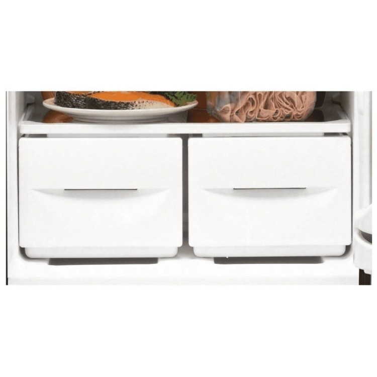 Indesit 235 Litre 50/50 Freestanding Fridge Freezer - Black